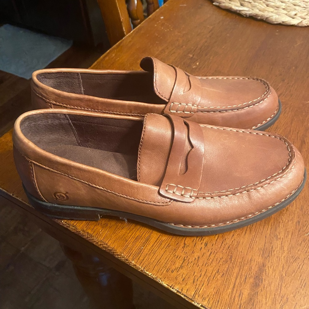 Men's Brown Leather Loafers